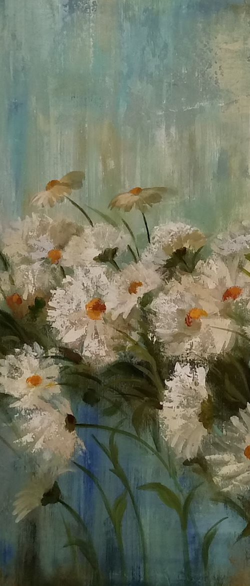 Daisies by the Lake by Silvia  Vassileva