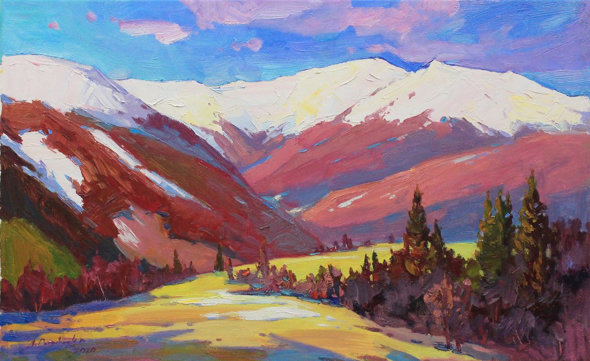Silence In The Mountains By Alisa Onipchenko-Cherniakovska, 31 X 20, Artwork For Sale On Artfinder