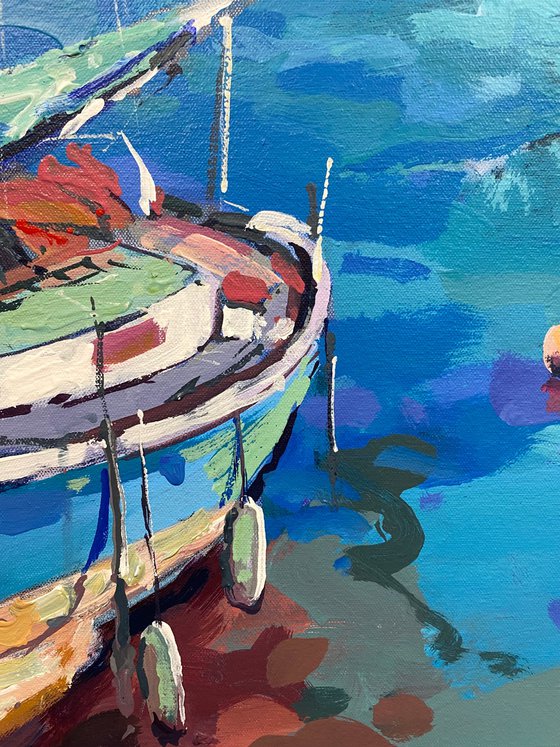 Boats in the Mediterranean