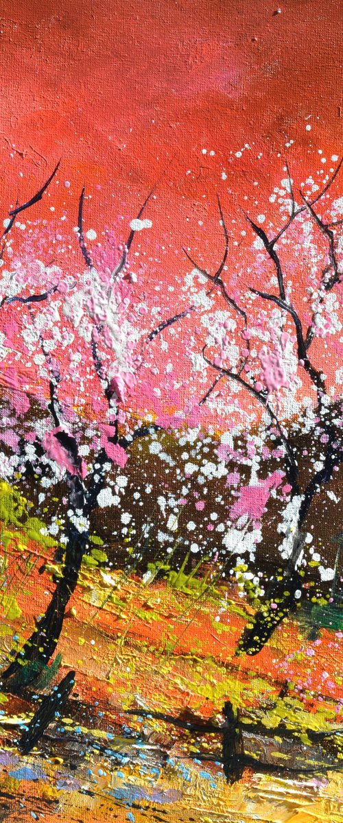 Blooming spring trees by Pol Henry Ledent