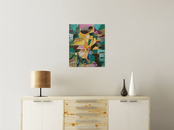 Trip (50x60cm, oil/canvas, abstract portrait)