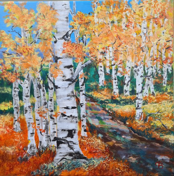 Birch forest