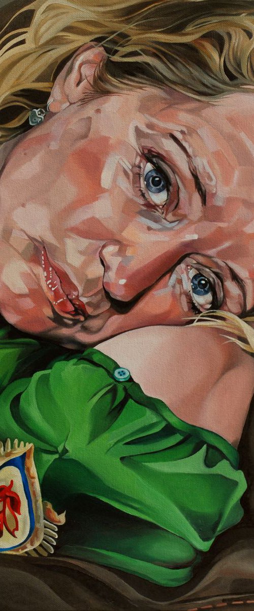 The Oxfam Blouse (self portrait) by Jo Beer