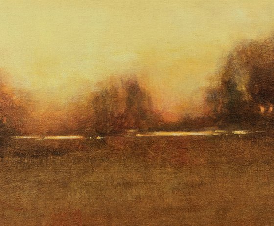 Evening Trees 191110 tonal landscape painting