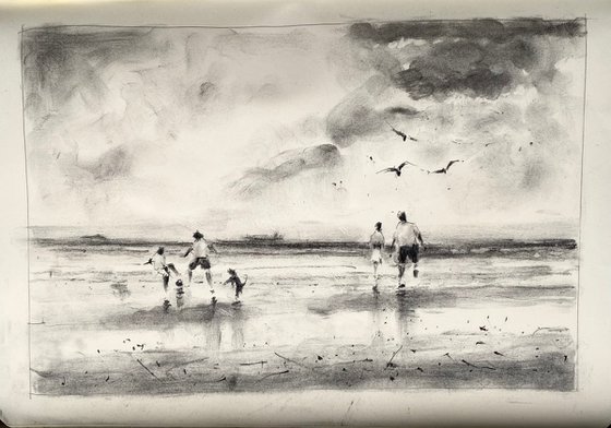 Footy on the beach….