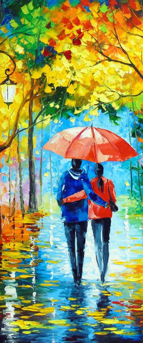Golden Fall Stroll by Olha Darchuk
