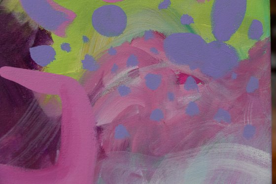 J’ai envie de rêver en couleurs - Original bold abstract on canvas - Ready to hang