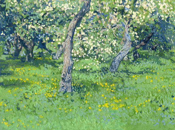 Apple trees in bloom. Kolomenskoye