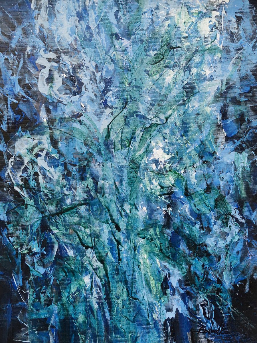  Emerald Stillness By Katia Solodka, 12 X 16, Artwork For Sale On Artfinder