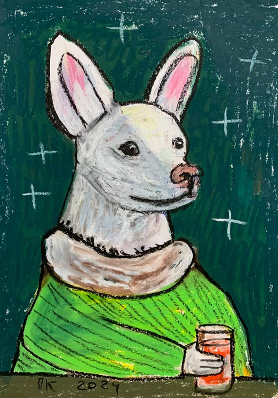 Drinking dog #128