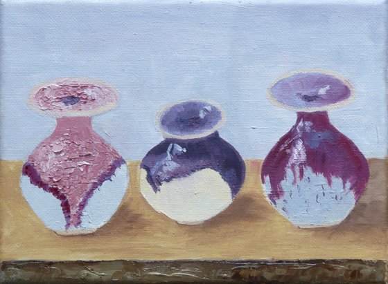 Three Small Vases