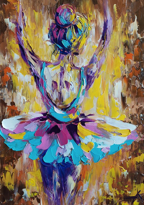 To new achievements - ballerina,  ballerina oil painting, ballet, ballet oil painting, woman body, ballerina tutu,  ballet dancers, ballet oil painting, woman oil painting