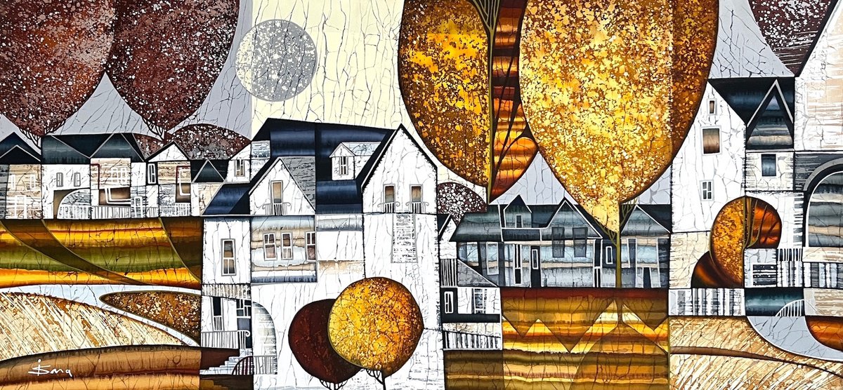 On The Sunny Side By Julia Ismambetova, 33 X 16, Artwork For Sale On Artfinder