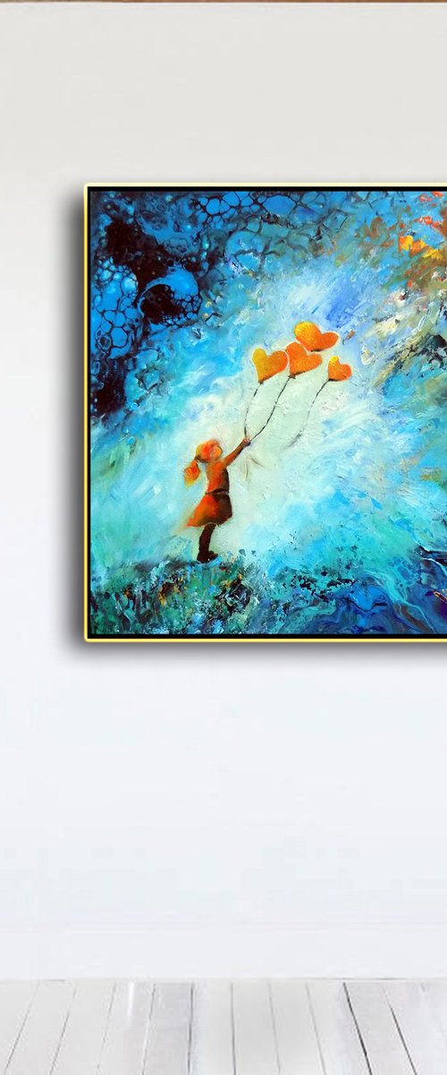 A child dreams by Areti Ampi