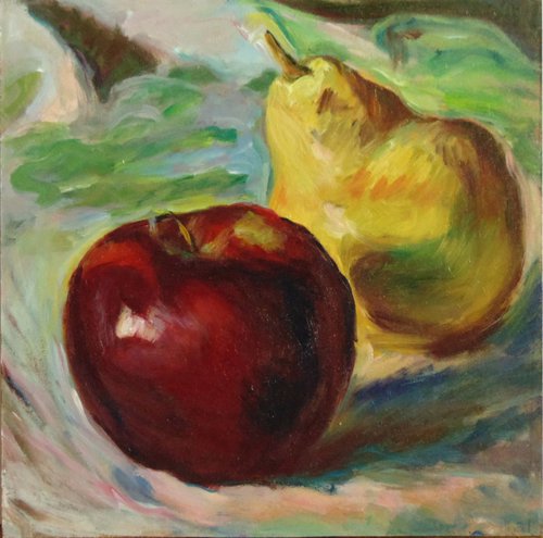 Apple and pear by Alexander Shvyrkov