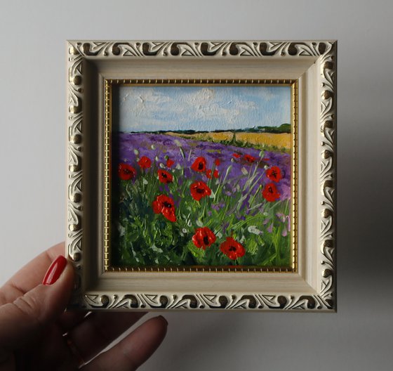 Poppy, Mini Art Framed