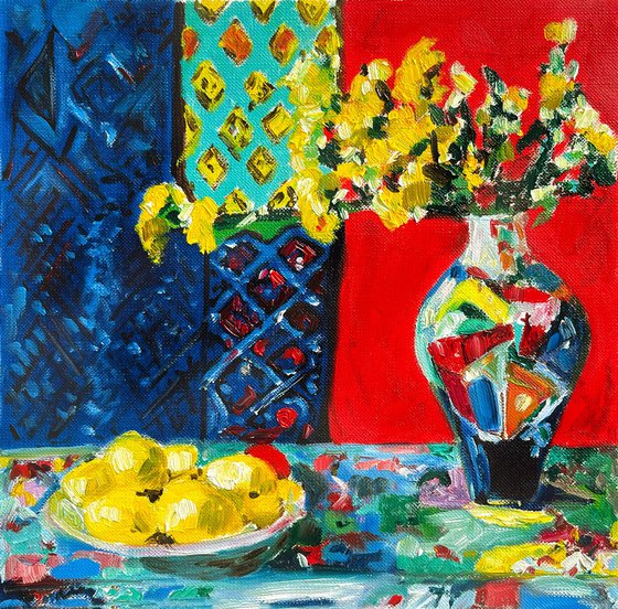 STILL LIFE WITH YELLOW FLOWERS