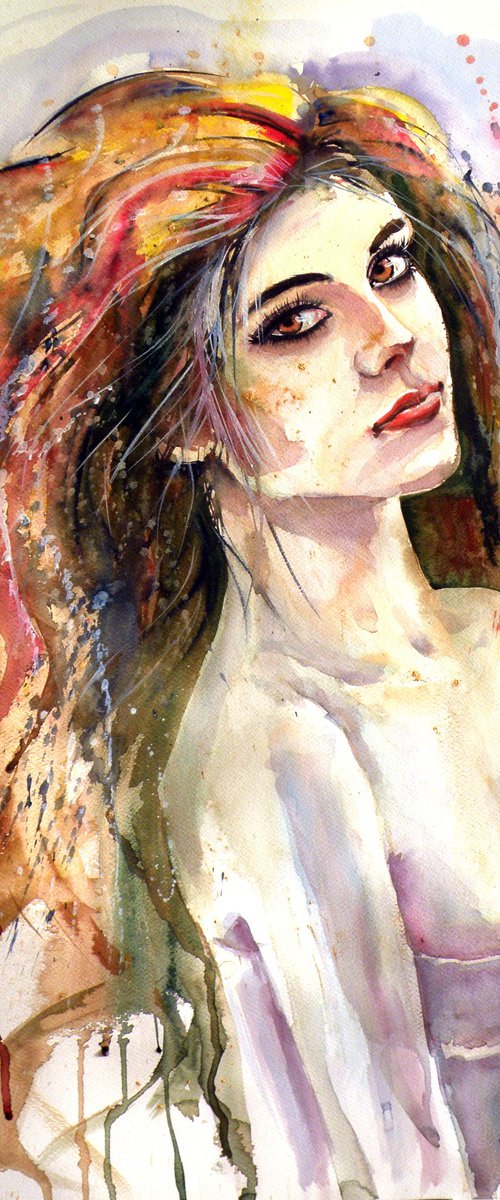 Girl in gold by Kovács Anna Brigitta