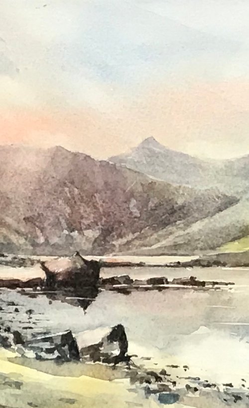 Snowdon from Llyn Llyddau by Vicki Washbourne
