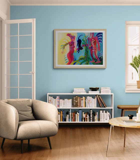 Adam is looking for Eve