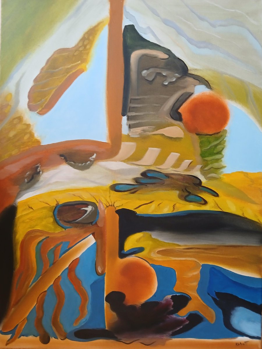Surrealistic Oil Painting , A Thankless Regimen By Randy Pratt, 18 X 24, Artwork For Sale On Artfinder