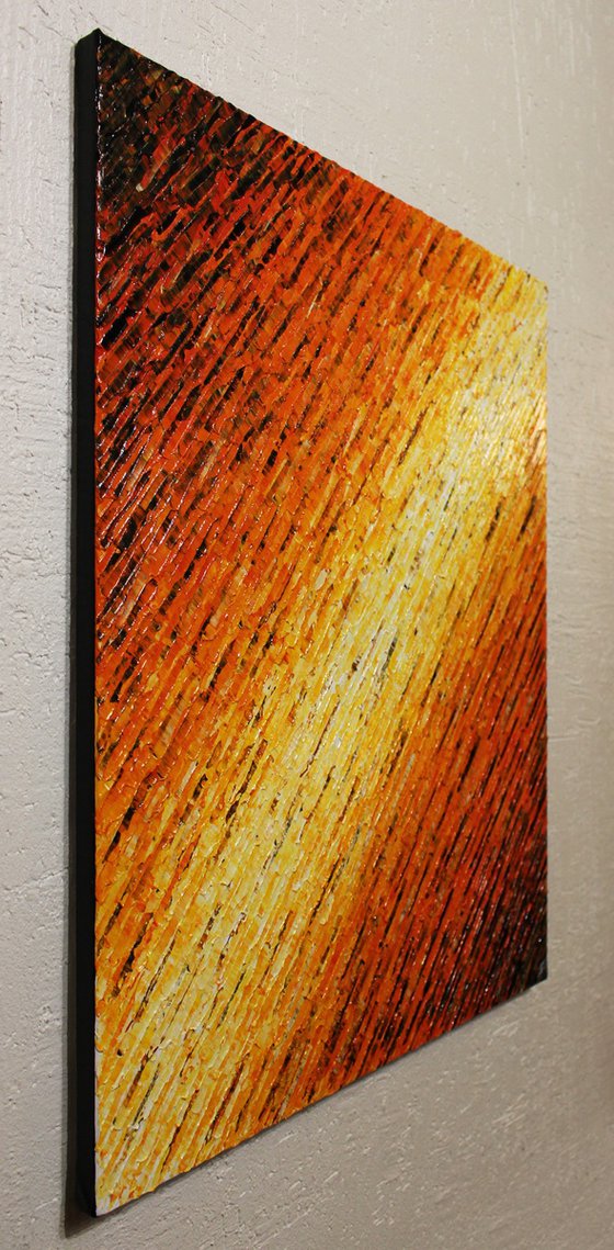 White orange knife texture