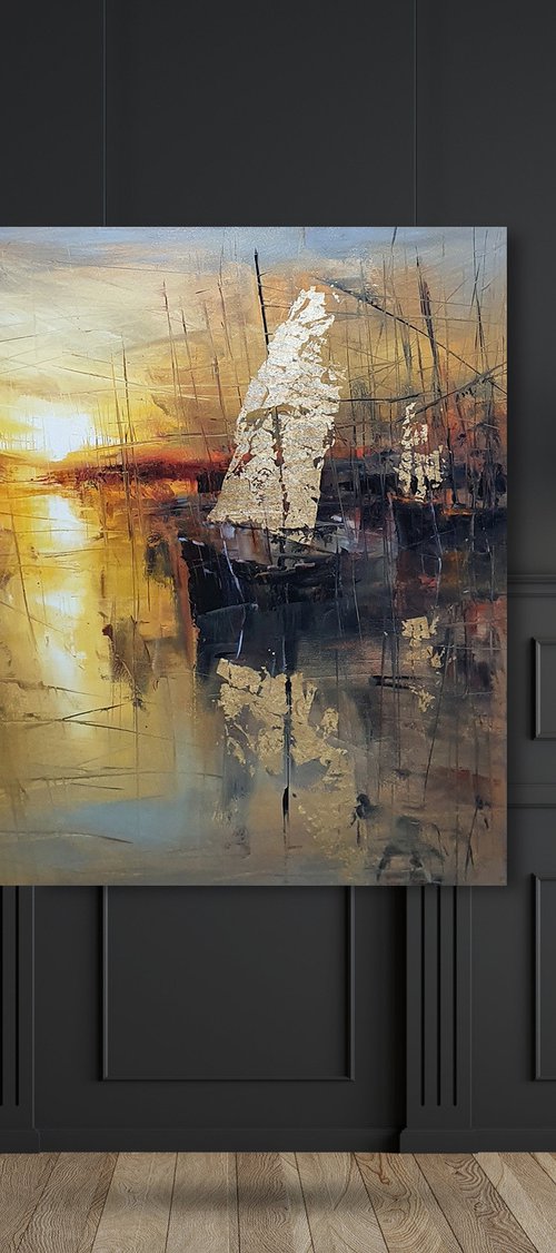 " Harbor of destroyed dreams - There comes a moment when gold loses all its luster " by Ivan  Grozdanovski