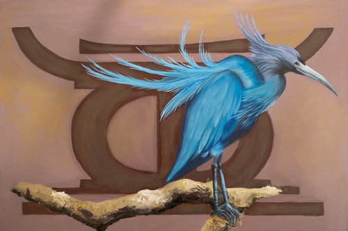 Little Blue Heron by Rebeca Fuchs