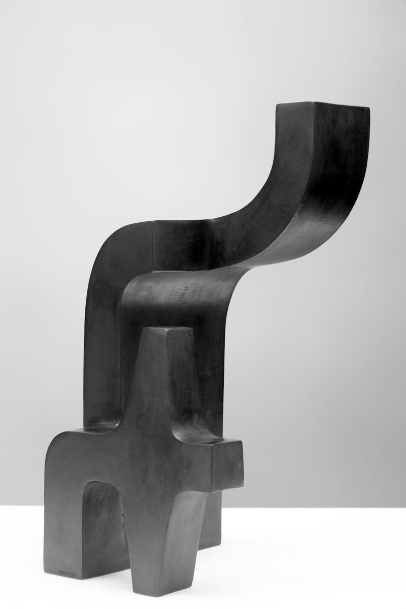 Geometric Abstract Sculpture By Roberto Canduela Luengo, 8 X 8", Brutalist Prayer, Original Artwork