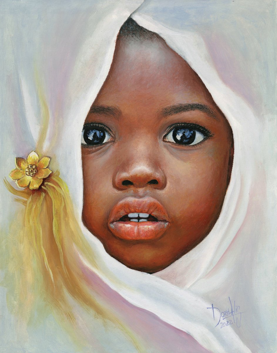 Expressive Portrait Pastel Drawing By Dora Alis Mera Velasco, 11 X 14, Prosperity Portrait 14, Original Artwork