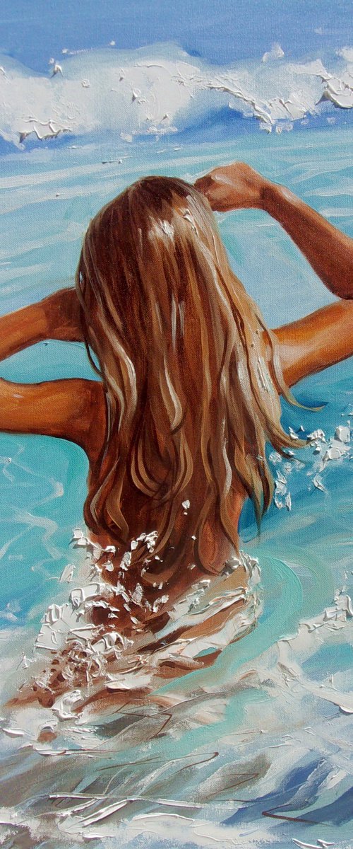 " HOLIDAY IN BLUE WAVES " by Monika Luniak