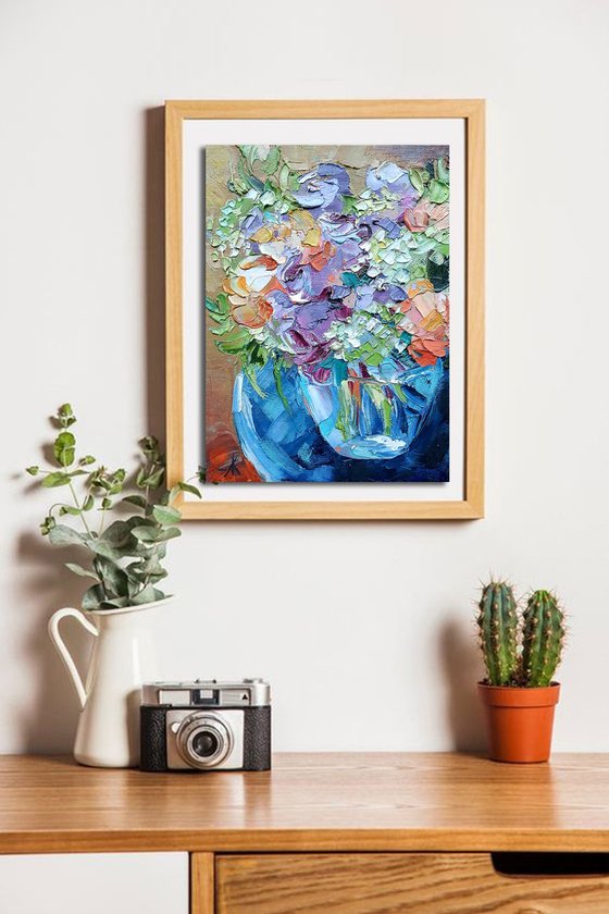 Summer flowers - oil painting