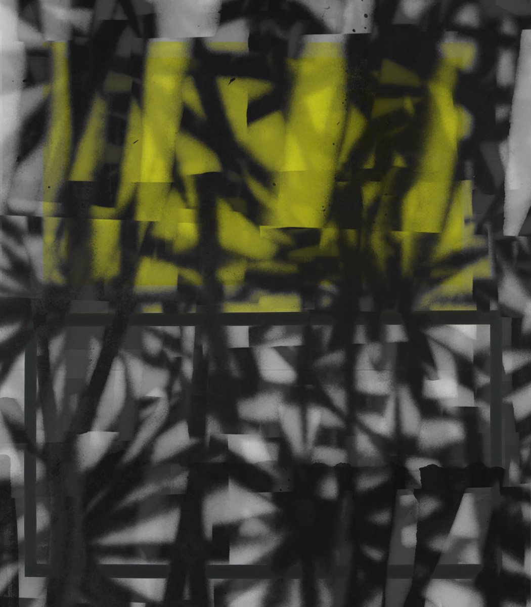 Abstract Print By The Most Active, 15 X 17", Whats Your Thoughts Yellow, Original Artwork