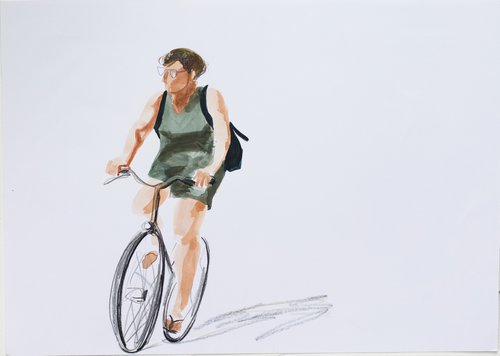 On the bicickle by Marina Skepner