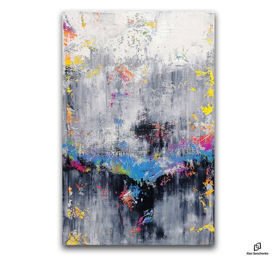 150x100cm. / extra large painting / Abstract 2159
