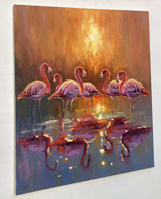 " Pink flamingos "