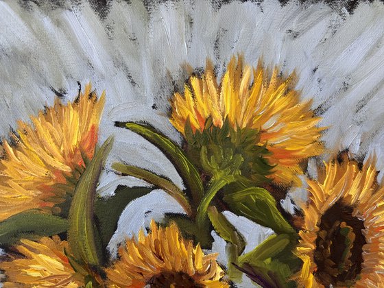 Vibrant Yellow Sunflowers