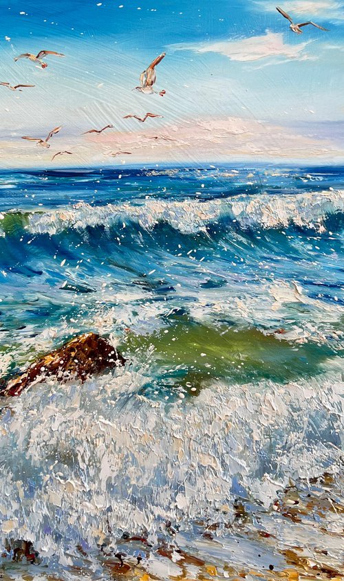 The Sea. Gulls by Diana Malivani