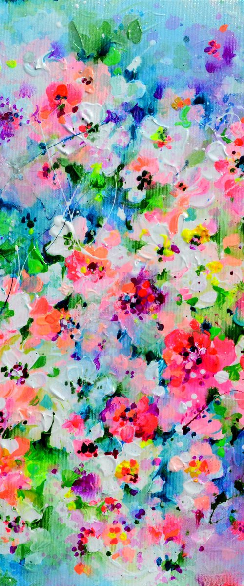 Sakura Pink Cherry Tree Colorful Blossom by Soos Roxana Gabriela
