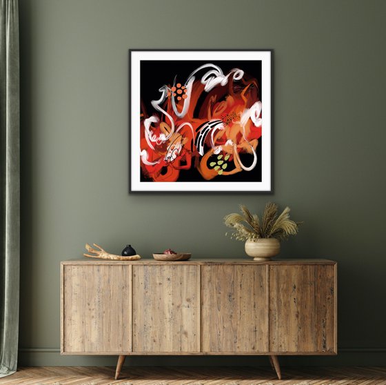 Light my fire - Abstract artwork - Limited edition of 1