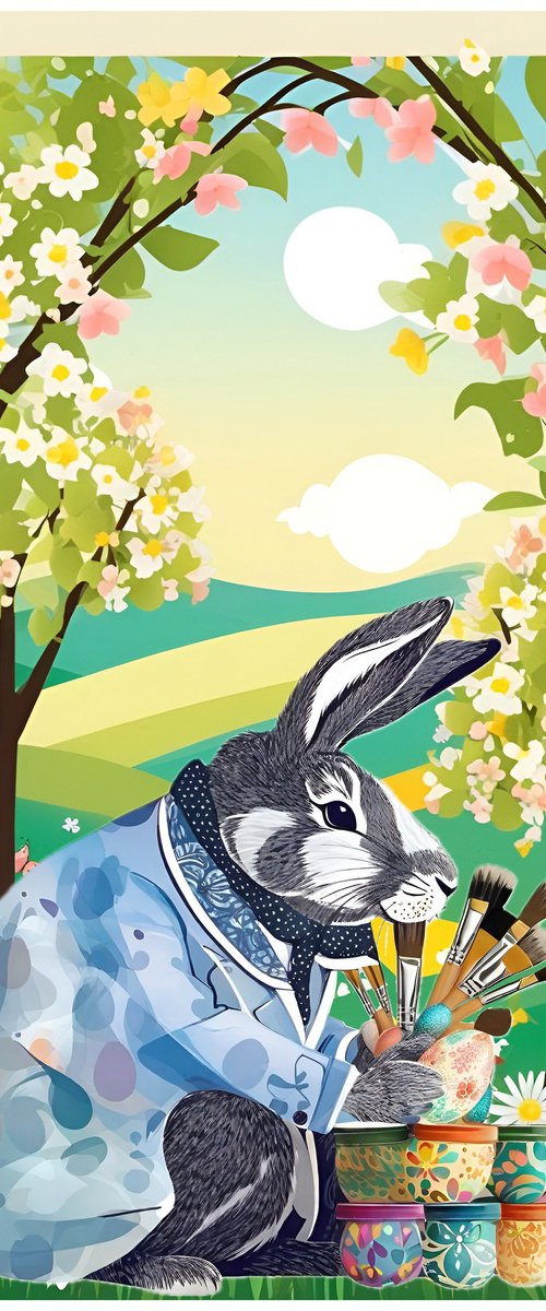 Painter Bunny by Misty Lady - M. Nierobisz