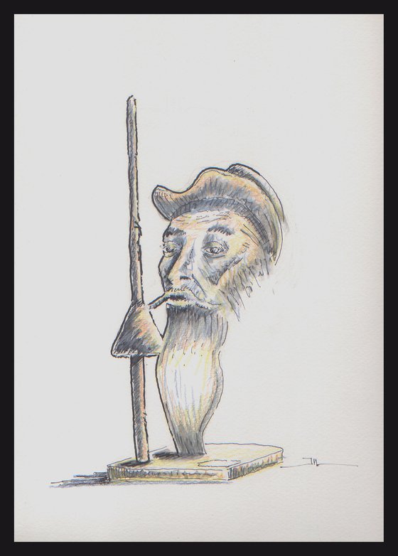 Don Quichotte (sketch of sculpture)