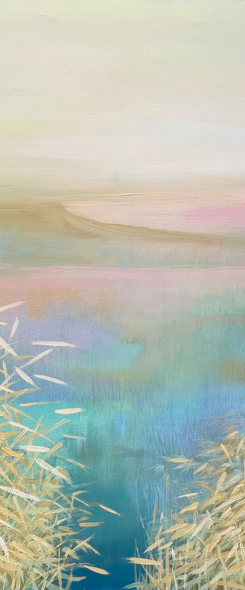 Daybreak Over Still Water by Oksana Vasylyeva