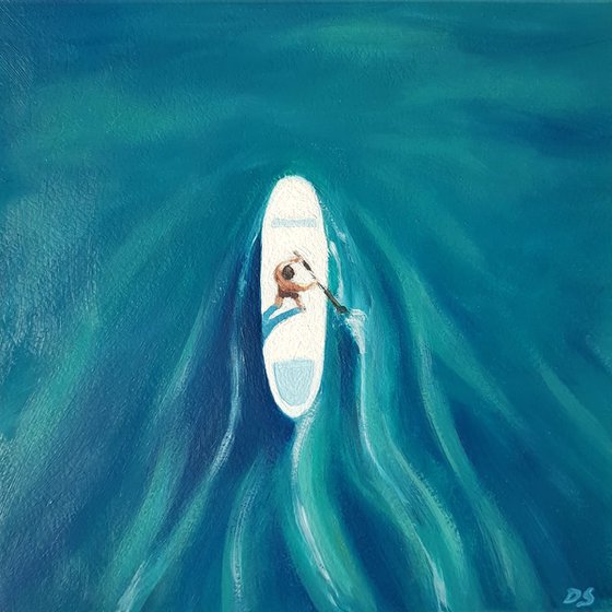 Man on Supboard