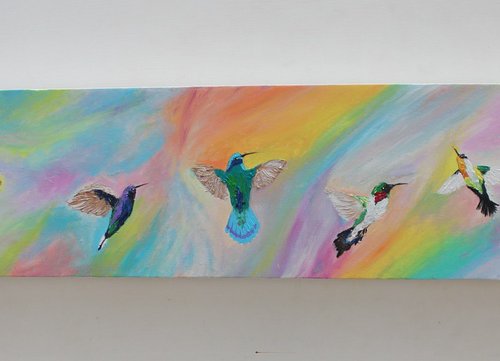 Prismatic SpectrumHummingbirds by Vikashini Palanisamy