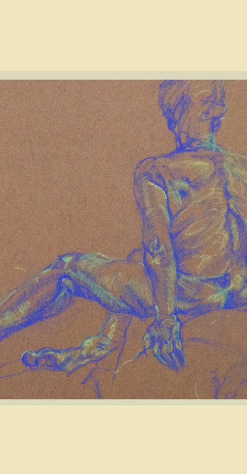 Twist Again - male nude by Kathryn Sassall