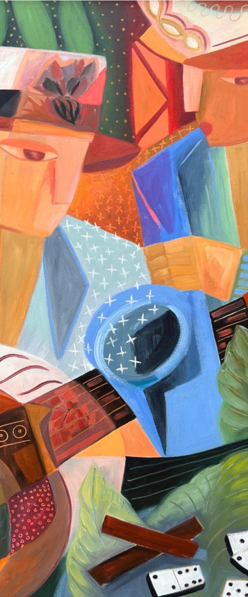 Songs, Stories, Shared Time Music Themed Art by Dania Sierra