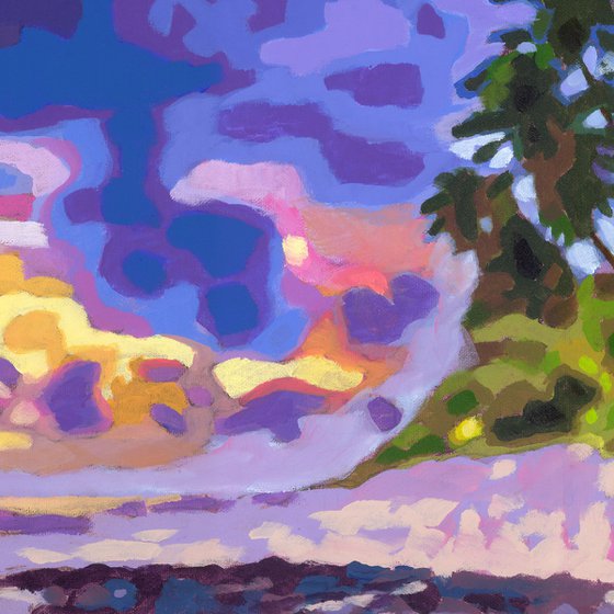 Study for Sunset in the Tropics