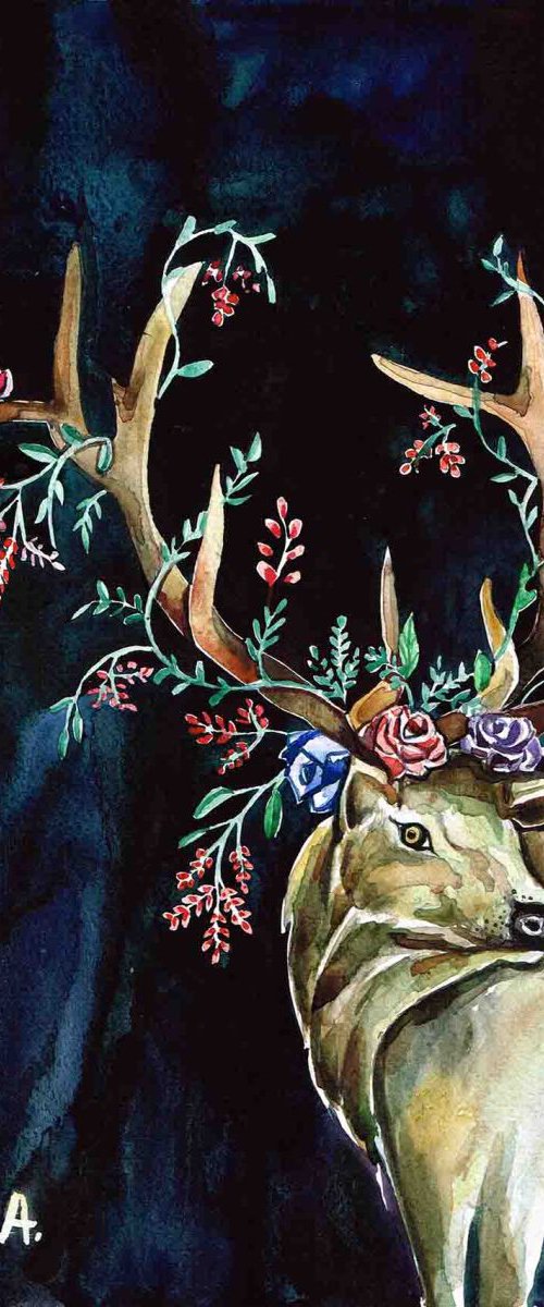 Stag Deer by Diana Aleksanian