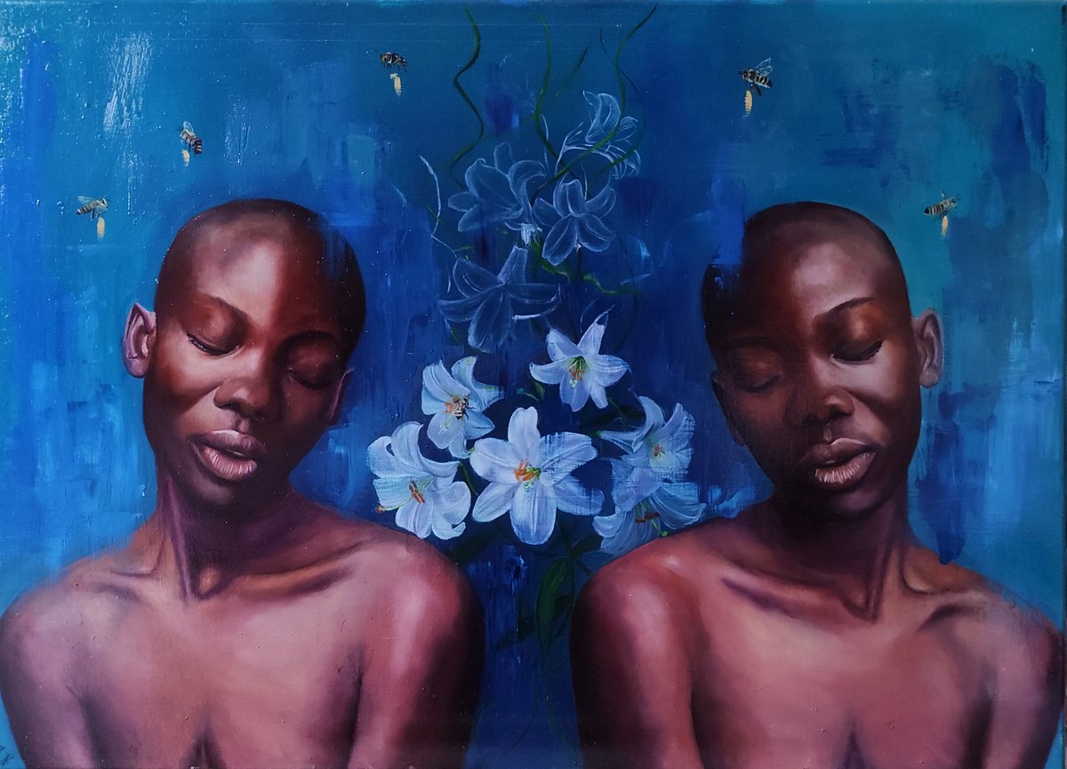 Surrealistic Oil Painting , Booming By Laura Muolo, 28 X 20, Artwork For Sale On Artfinder
